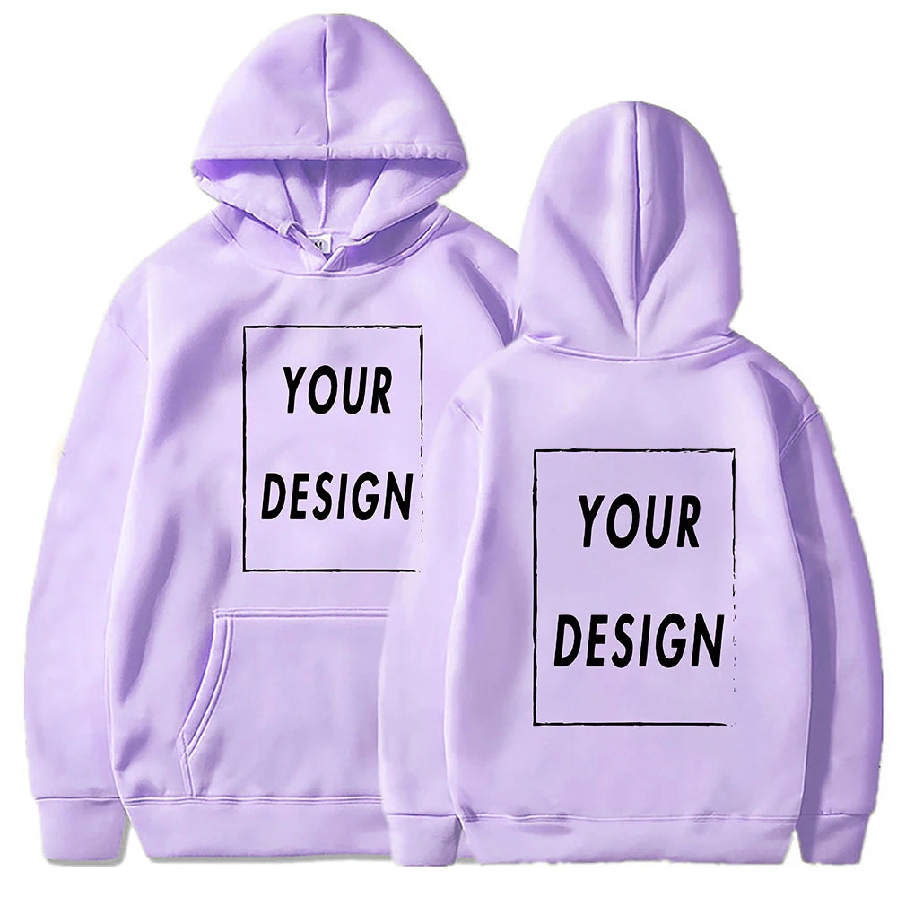 Custom Print Hoodie, Add Your Own Photo or Logo