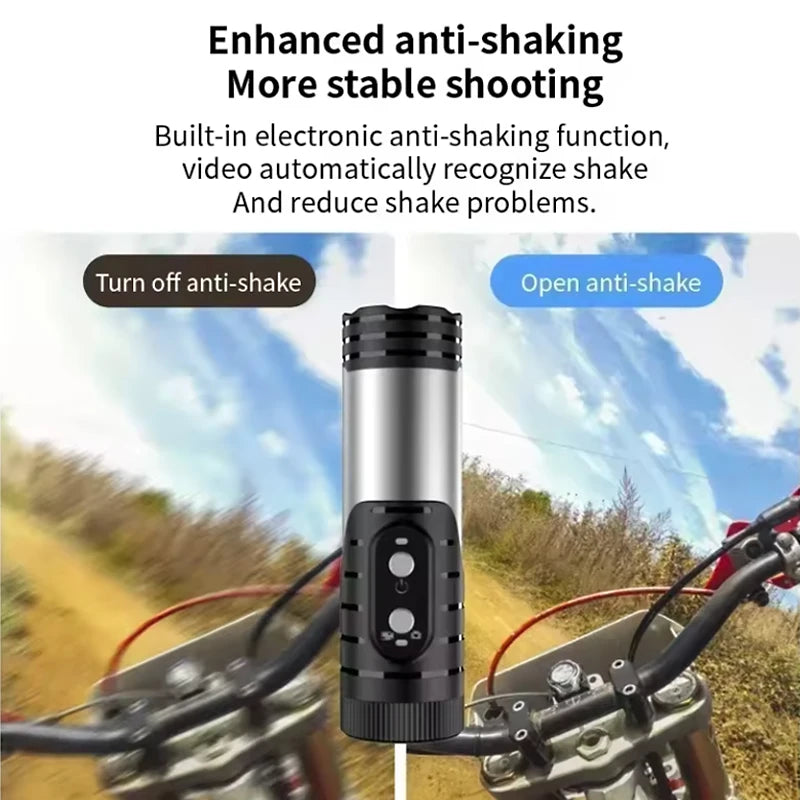 4K Outdoor Action Camera — Waterproof Anti-Shake Helmet Body Cam