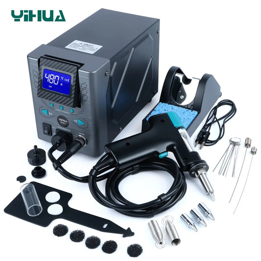 YIHUA 948D-I 110W Desoldering Station – Vacuum Pump Tin Suction Gun for PCB Welding & Repair