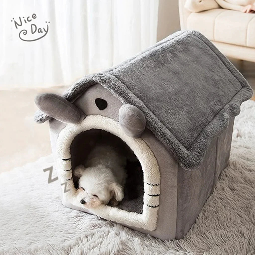 Foldable Pet House Bed - Soft Warm Kennel for Small and Medium Dogs - photo 6
