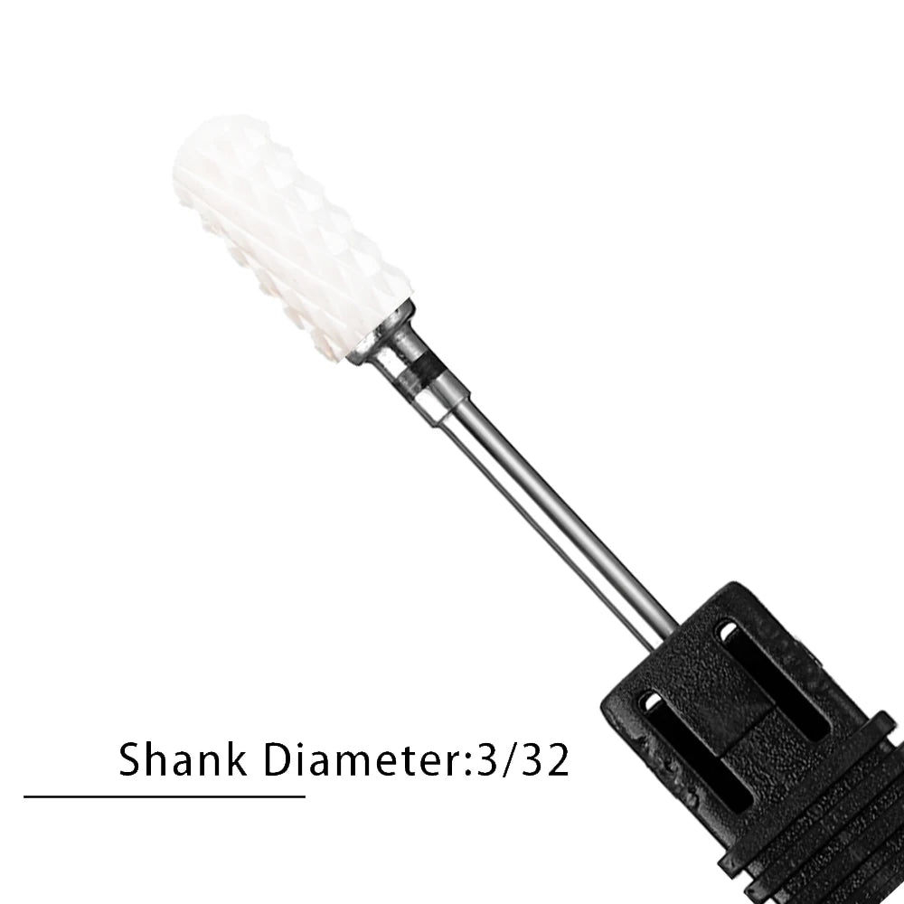 Nail Drill Bits Flame Ceramic Cutters for Manicure Electric Pedicure Nail Bits Gel Polish Remover Files Burr Nail Accessories