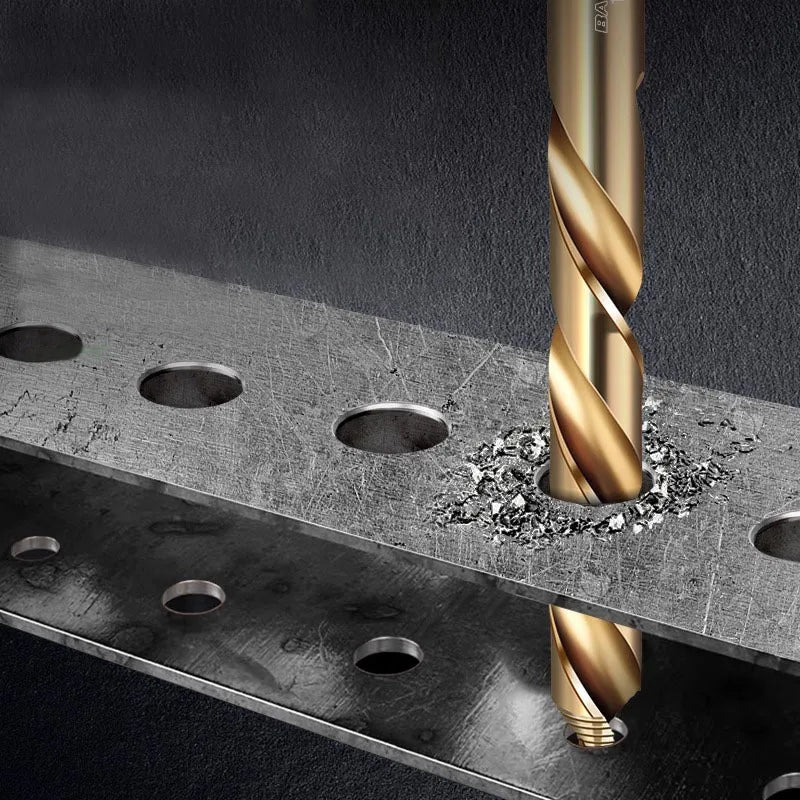 M35 Step Twist Drill, Cobalt Content Straight Shank Drill (3-13mm), For Iron, Stainless Steel, Steel Drilling