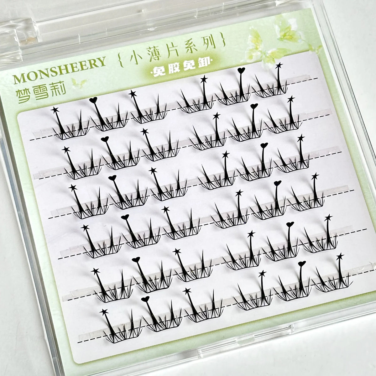 Natural Cosplay False Eyelashes No Glue Need Eyelash Clusters False Eyelashes for Eye-Lifting Effect DIY Makeup Use Makeup Tools
