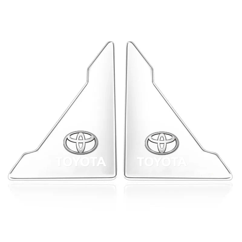 2Pcs Car Door Corner Protector Stickers Decoration For Toyota Land Cruiser Sienna Rav4 Prado Tacoma Yaris Rush Fortuner CHR Voxy