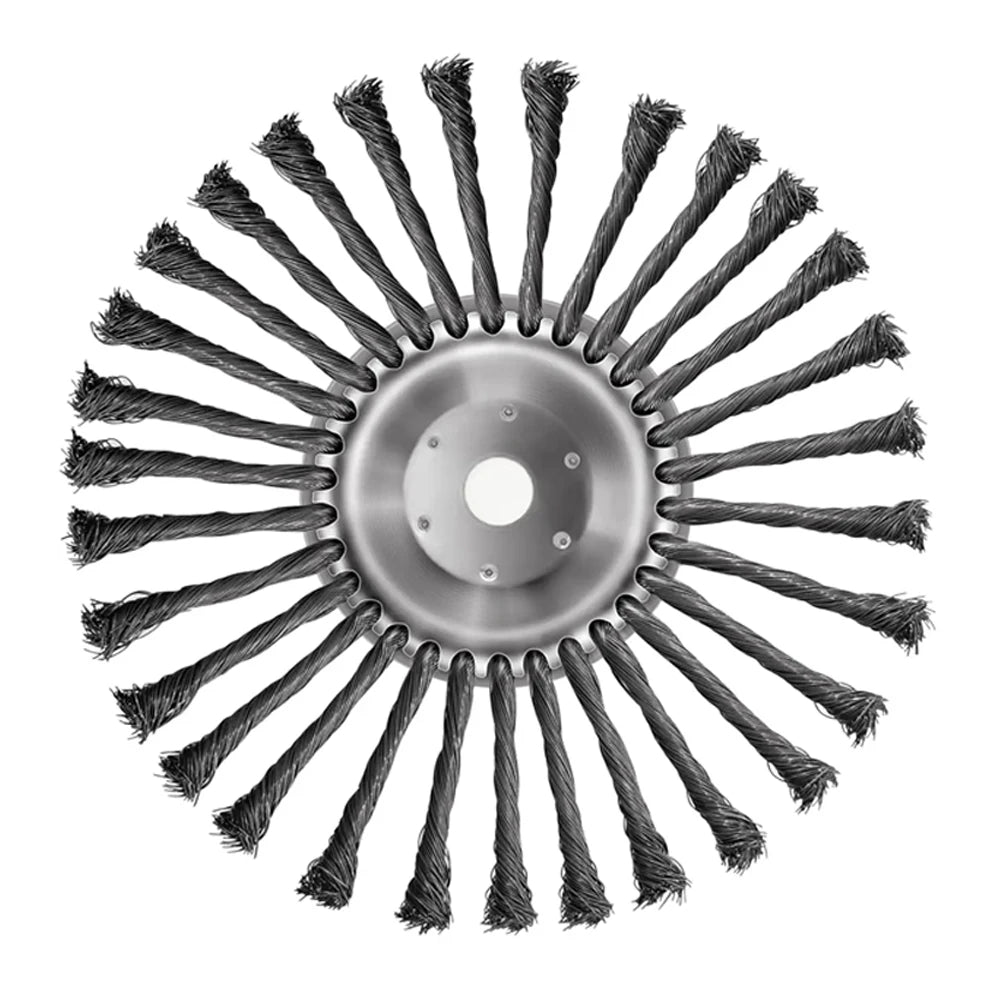 4/5/10Inch Weed Brush Cutter Head Lawn Mower Universal Grass Trimmer Head Steel Wire Wheel Brush Disc Garden Trimmer Head Weed