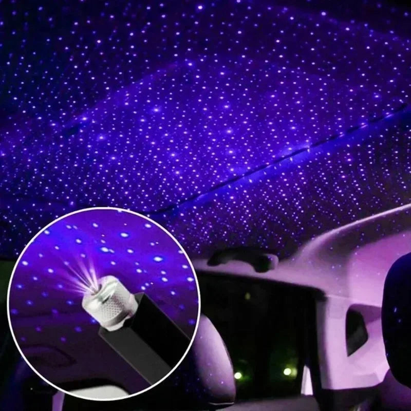 Romantic LED Night Light on The Top of The Car Adjustable USB Decoration Light for Interior Decoration Small Night Light