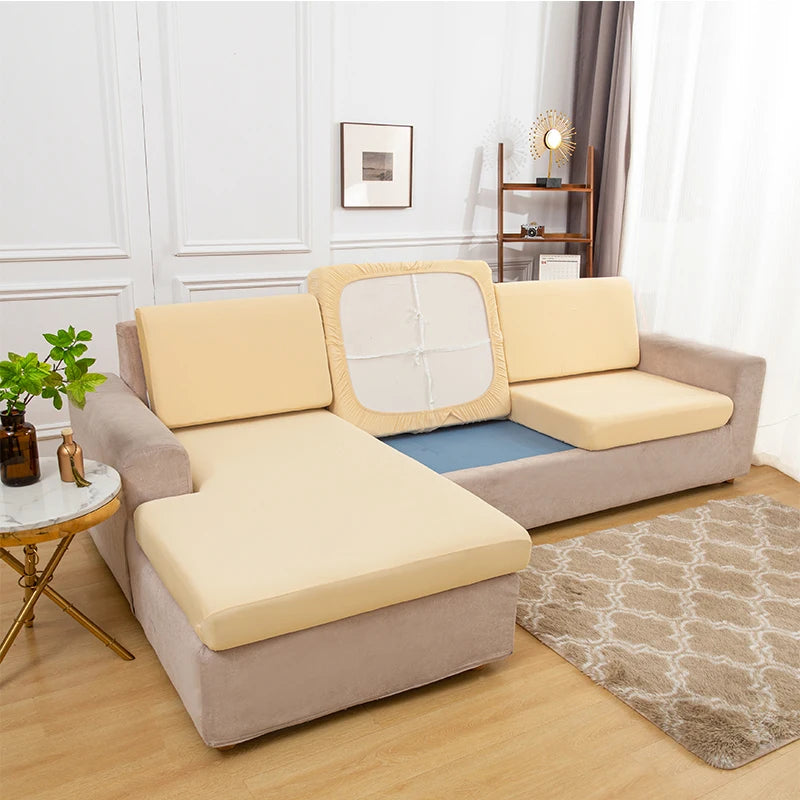 Real Waterproof Sofa Seat Cover Elastic Couch Cover Laminated Sofa Covers Pets Kids Sofa Cover For Living Room Sofa Cushion Home