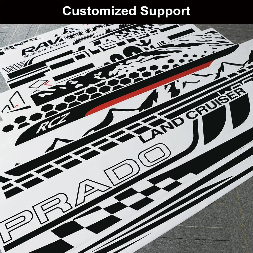 Hood Graphic Vinyl Decals for Ford F-150 / Ranger Raptor 2015–2020 (2-Pack)