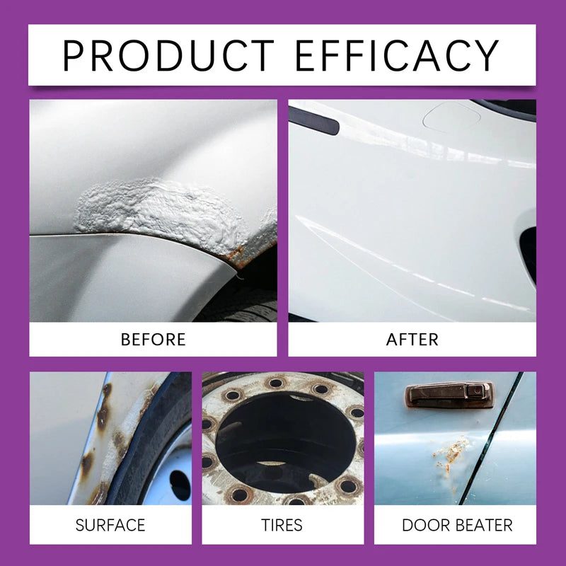 Large Capacity Powerful Car Rust Remover Spray Exhaust For Metal Car Bike Wheel Care Metal Powder Remover Household Tools New