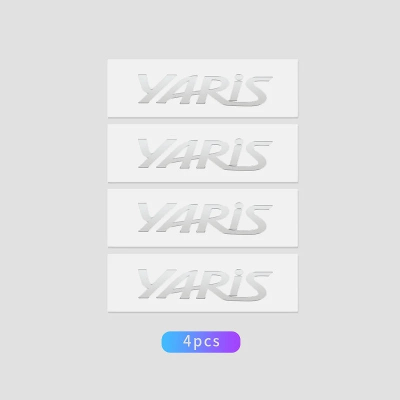 Car Window Wiper Stickers Metal Emblem Car Logo Sticker for Toyota Yaris Auto Decor Accessories
