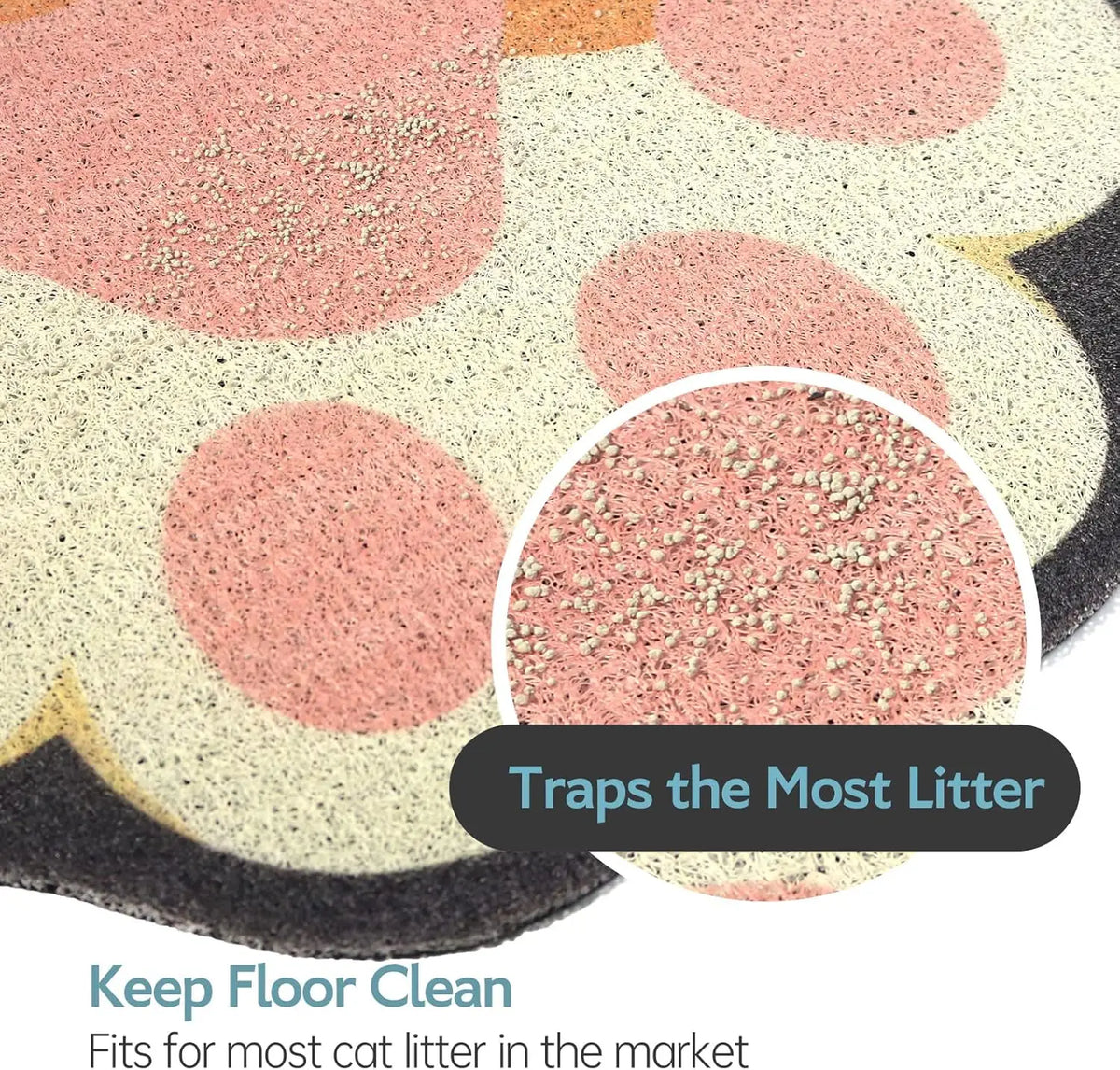 Soft Cat Litter Mat - Anti-Slip Paw-Friendly Floor Mat – photo 2