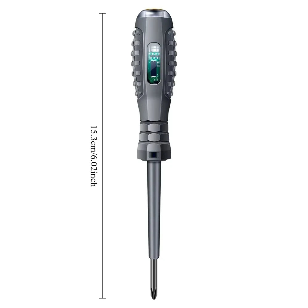 Multifunctional Electrician Test Screwdriver AC Non-contact Induction Test Pen Voltage Tester 70-600V Red Green Induction Lights