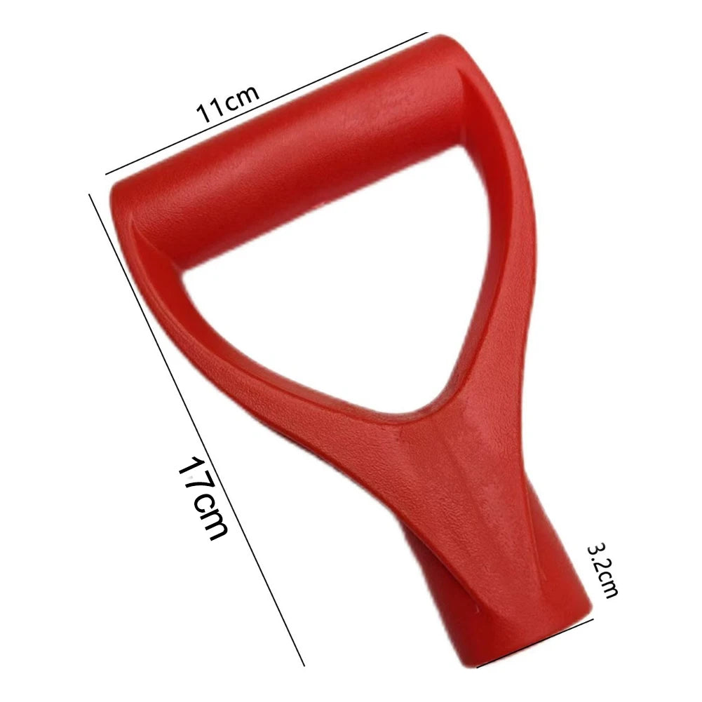 1/2Pcs Shovel Handle D Shaped Grip Plastic Shovel Handle Replacement For Garden Shovel Grip Digging Rake Tool Red Black