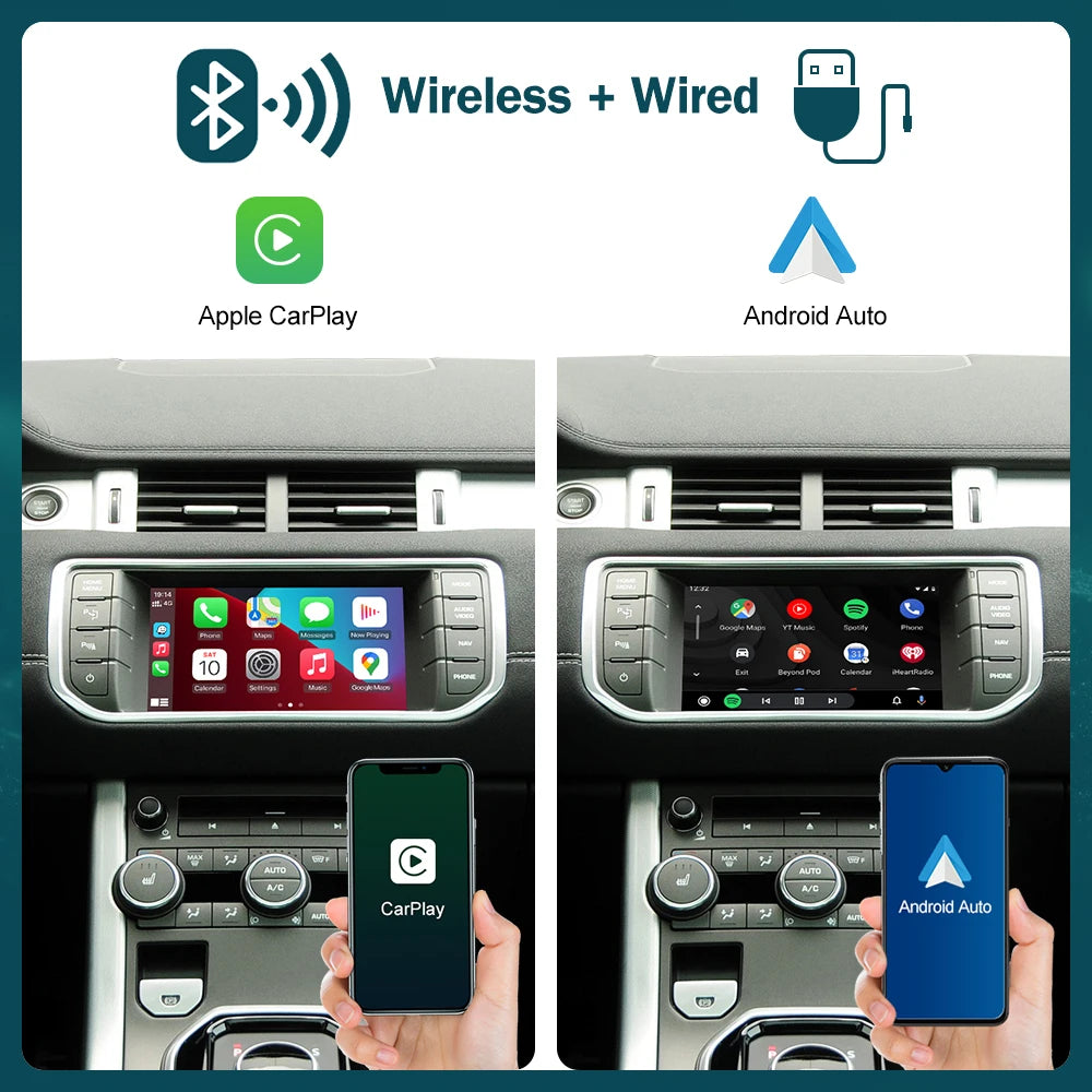 RoadTop Wireless Carplay Mirror Link AirPlay Ai Box For Land Rover Jaguar Range Rover Evoque Discovery Bosch Harman 2012-2018