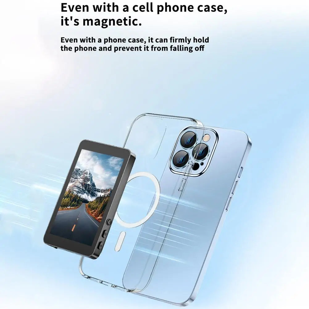 Magnetic Cell Phone Vlog Self Timer Monitor Screen Using Rear Camera Monitor For Live Streaming Creating Content Self-Timer