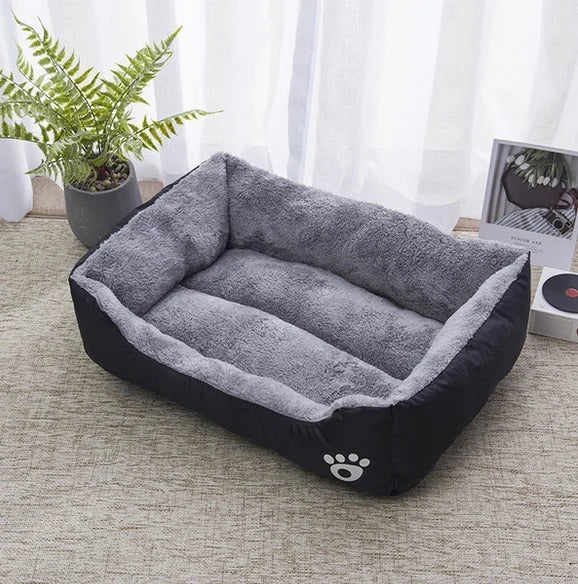 Plush Pet Sleeping Mat - Non-Slip Dog & Cat Bed, Black or Blue - photo 3