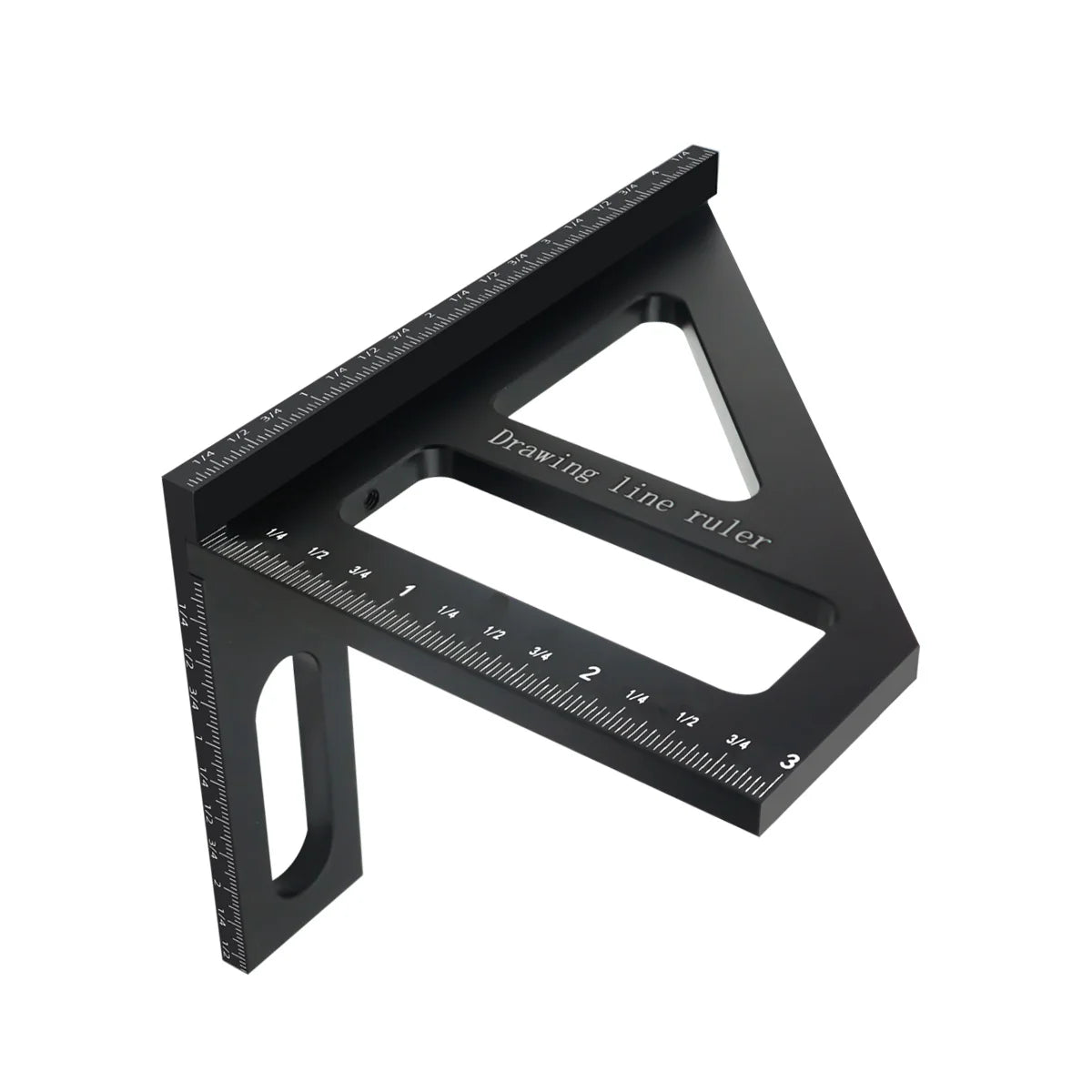 Carpenter Square -Woodworking Square Protractor Aluminum/Plastic Ruler 3D Multi Angle 45/90 Degree Layout Measuring Ruler