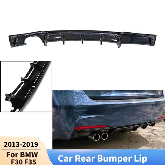 For BMW 3 Series F30 F35 2026-2026 Car Rear Bumper Lip Diffuser Refit MP Style Accessories Spoiler Exterior Parts Body Kits
