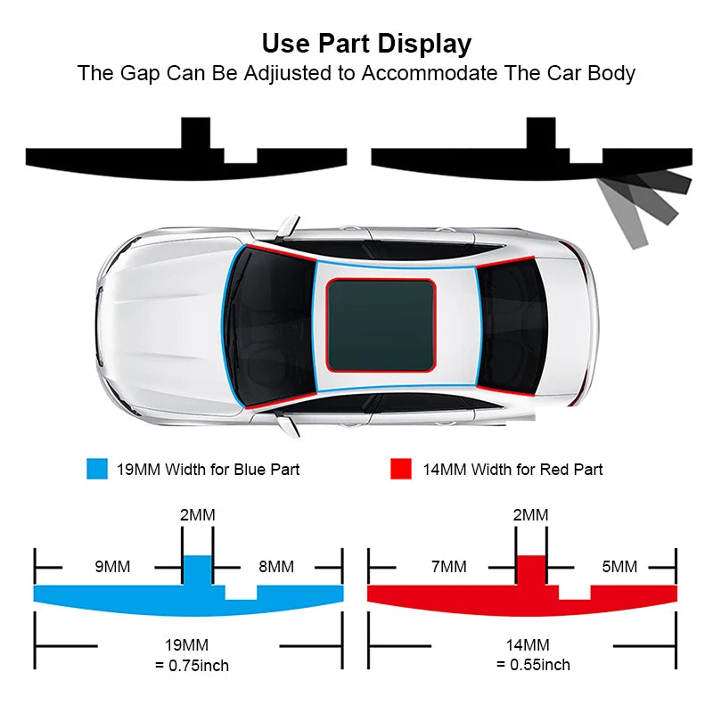 T-Shape Windshield and Sunroof Seal Strip, 2 m Roll - view 11