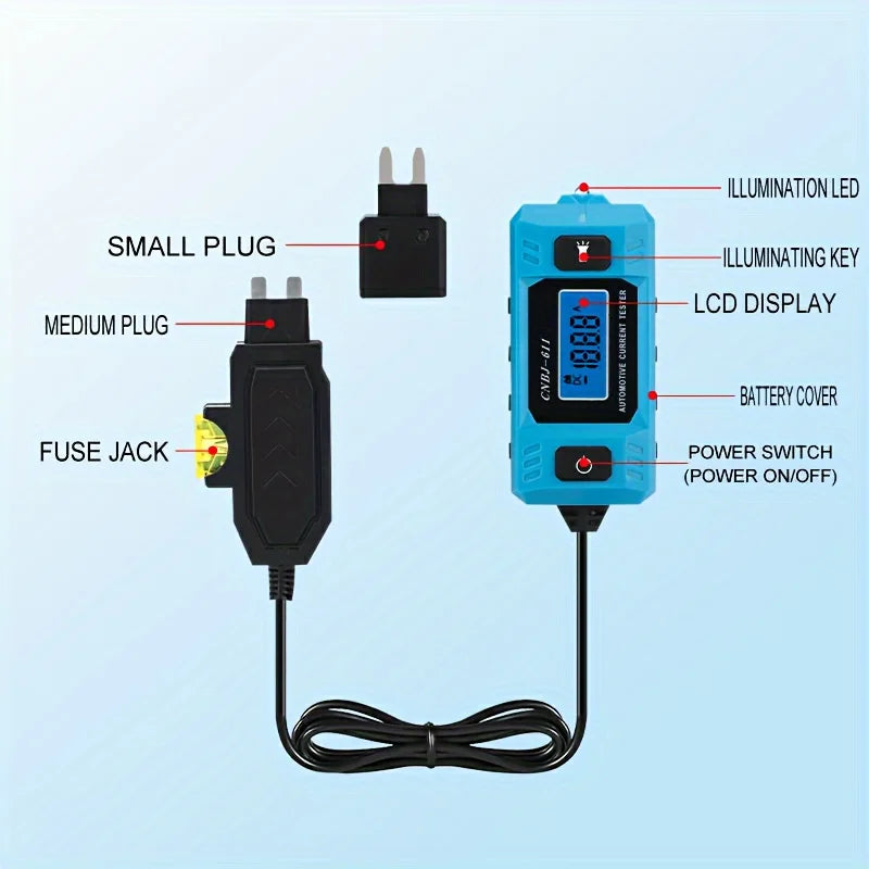 2026 Automotive current tester Truck Voltage Circuit Tester Power Probe LED Digital Display Auto Repair Tool