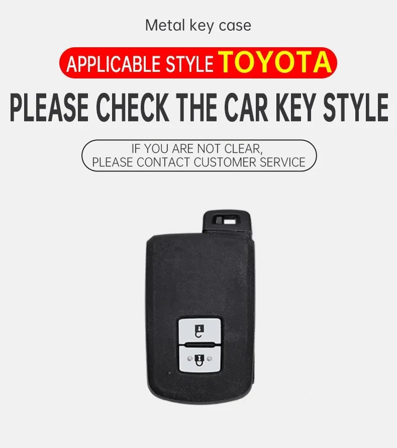 Leather Car Key Case Cover Protective Shell For Toyota Auris Camry RAV4 Avalon Yaris Verso 2012 2013 2014 2015 2016 2017 2018
