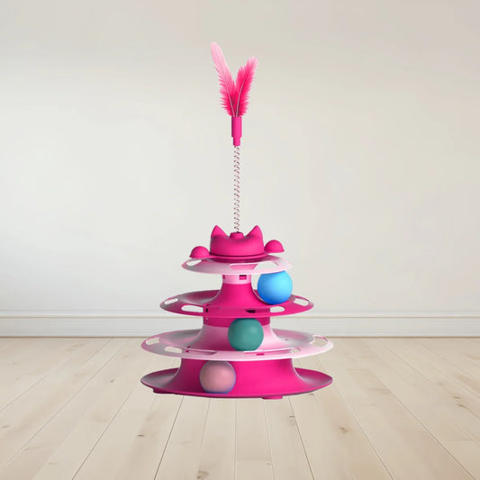 Cat Turntable Toy - Funny Ball & Teaser Boredom Buster