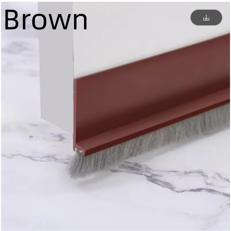 Door Draft Stopper with Brush - 1m Under-Door Seal Strip - photo 9