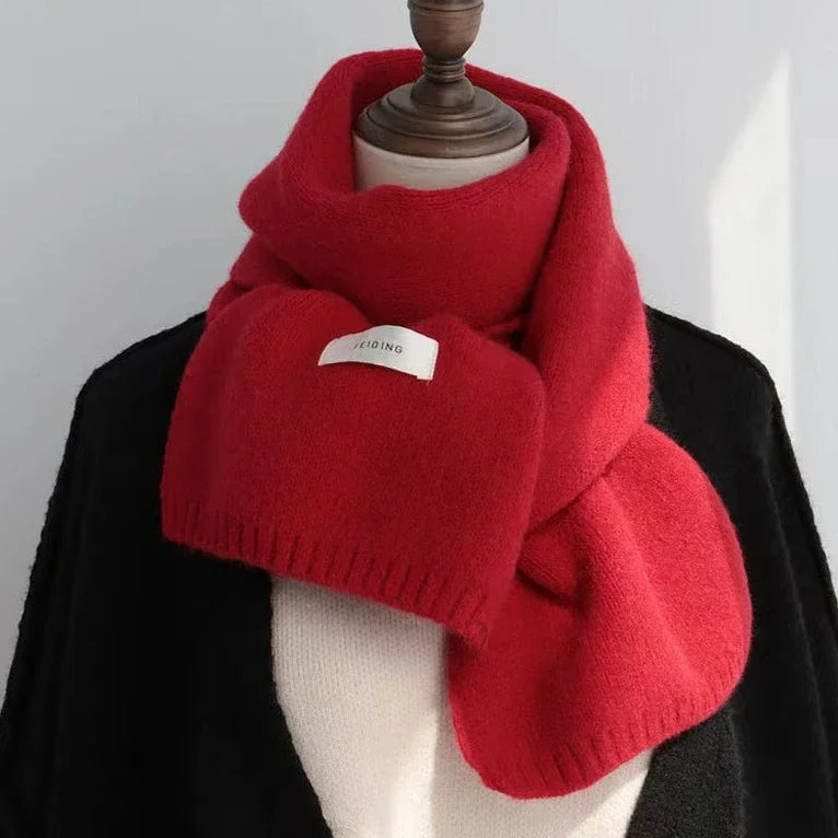 Unisex Solid Knit Scarf - Warm Windproof Neck Wrap - photo 8