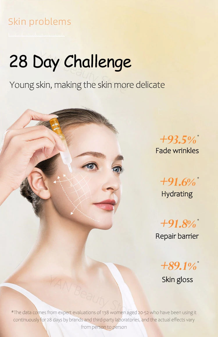 Peptide Anti Wrinkle Aging Ampoule Ginseng Extract Serum Pro Xylane Firming Essence Collagen Hyaluronic Acid Skin Care Products