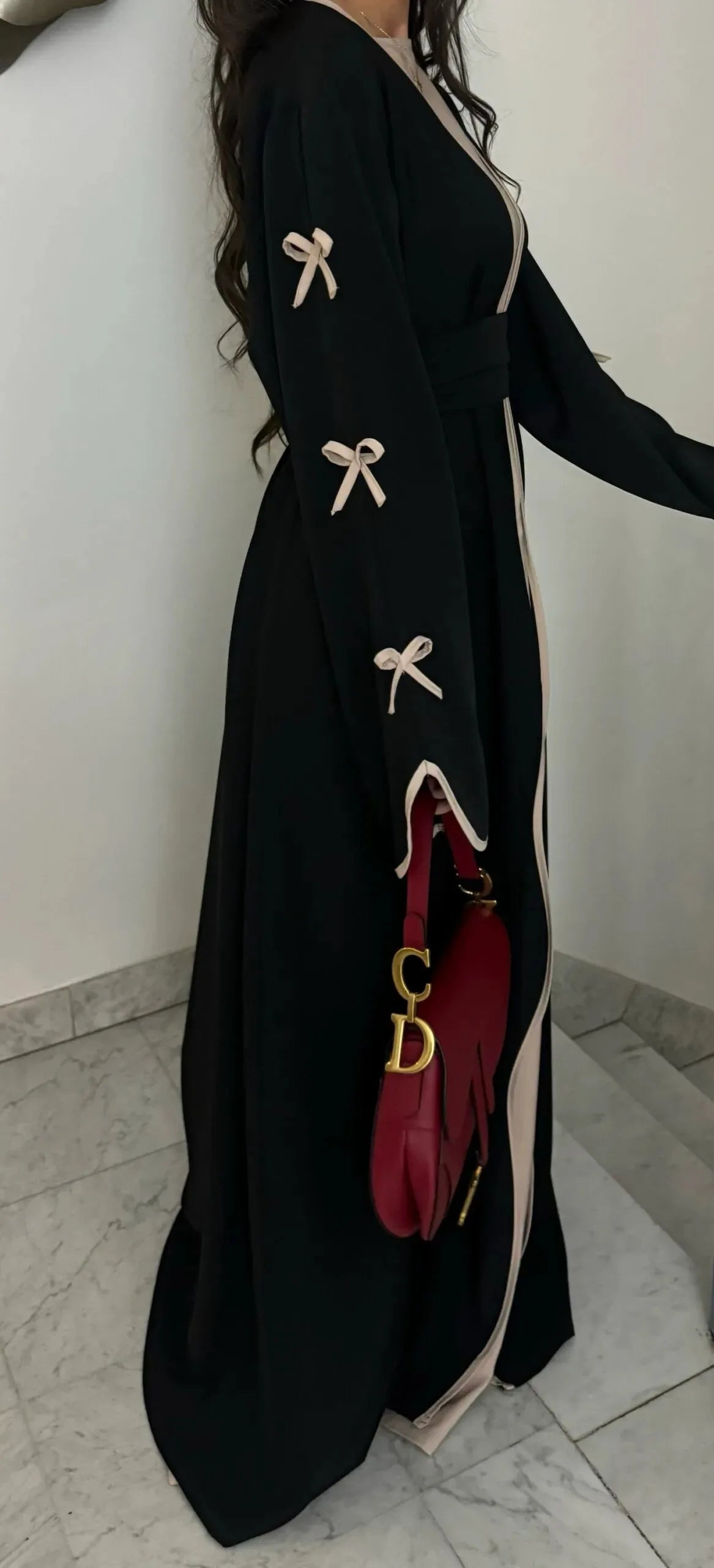 Eid Bow Abaya Women Cardigan Dress Muslim Party Caftan Robe Jalabiya Morocco Dubai Kaftan Islam Vestidos Largos Ramadan 2026