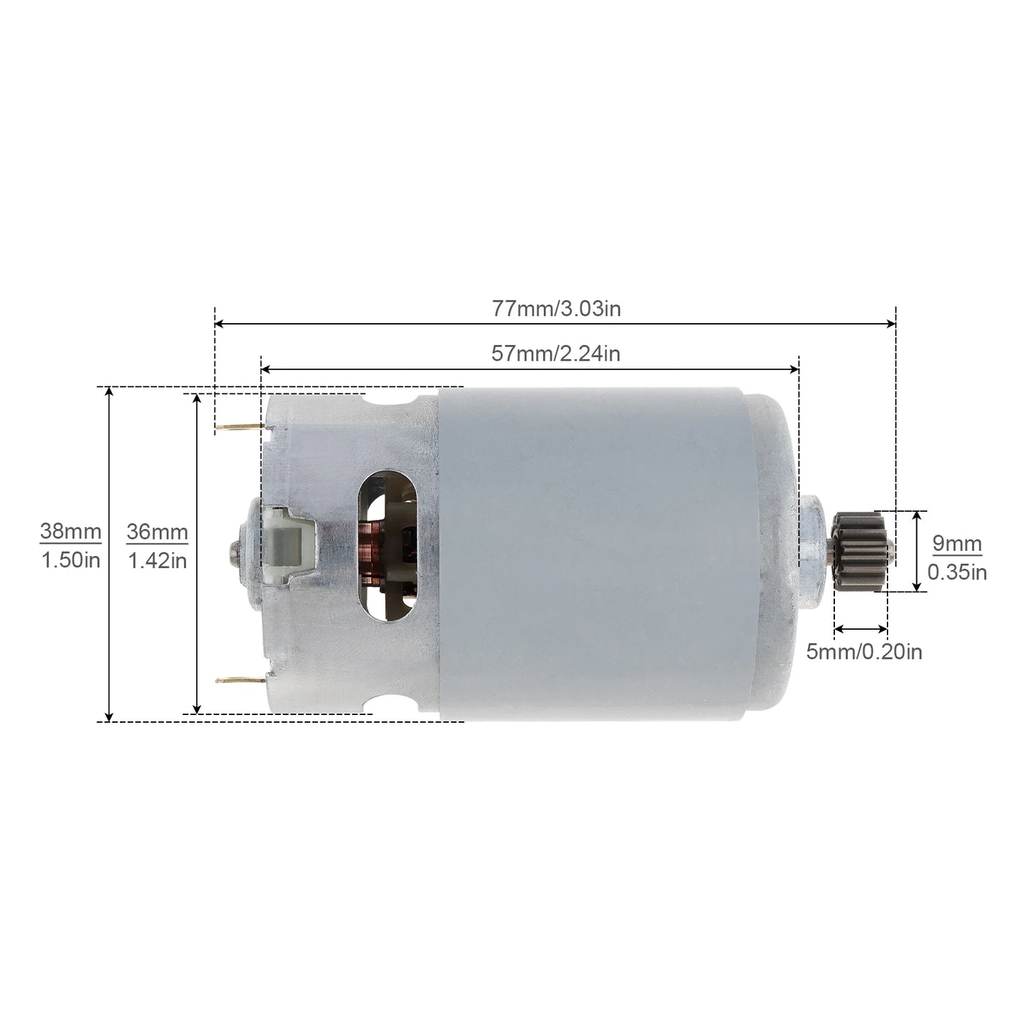 RS550 13 Teeth 18V DC Motor Micro Motor Fit for BOSCH GSR18-2-LI / PSB1800 LI-2 / Electric Drill Screwdriver