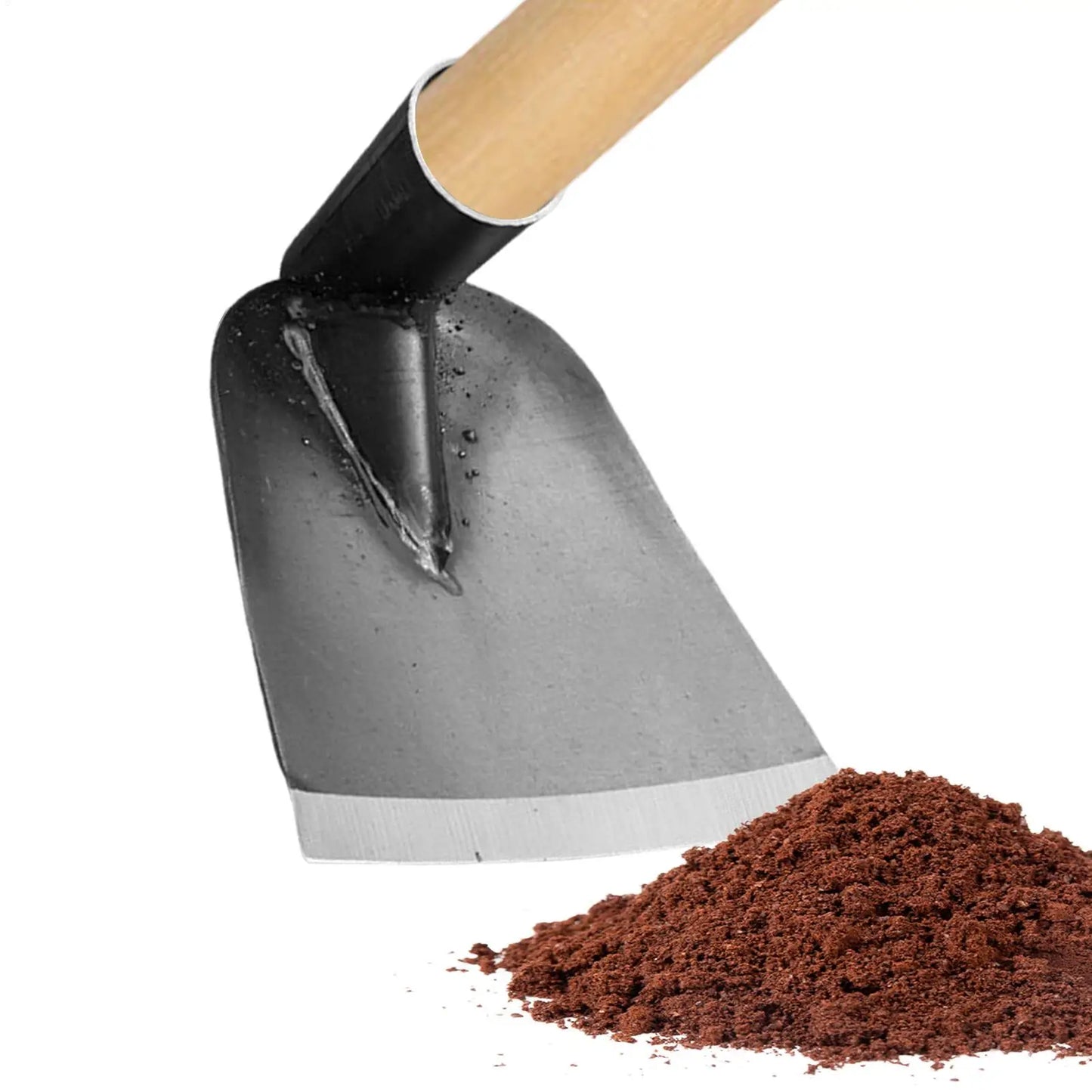 Heavy-Duty Manganese Steel Garden Hoe — Weeding & Cultivator Tool