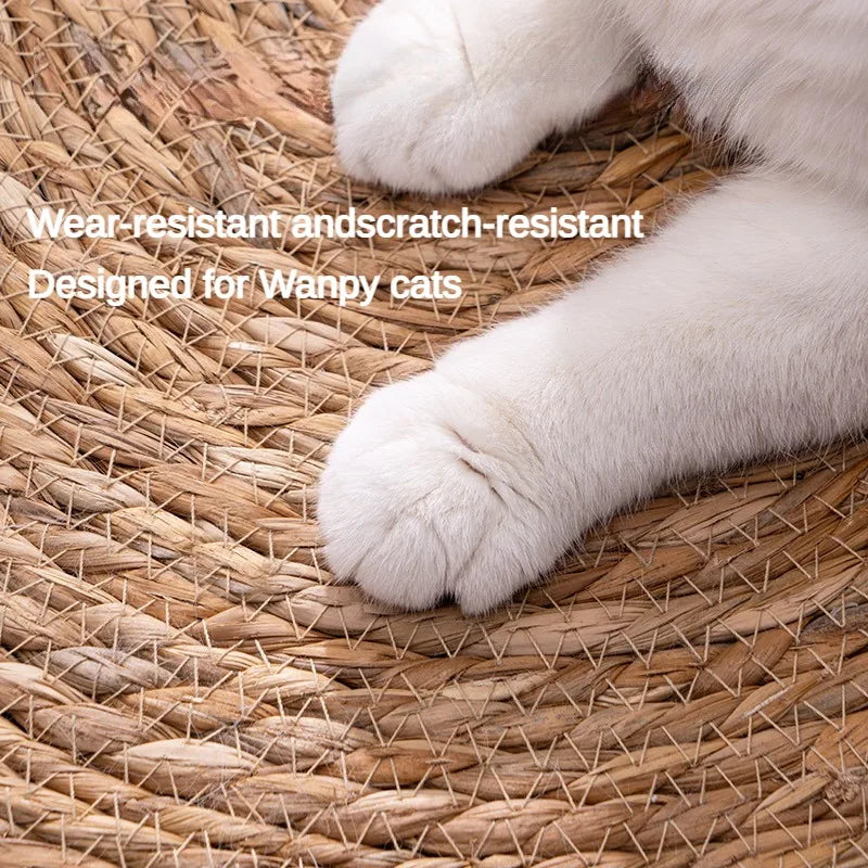 Rattan Cat Scratcher Mat - Natural Vine Scratching Board – photo 2