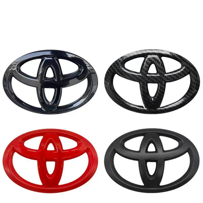 1PCS ABS Toyota Logo Car Emblem Steering Wheel Sticker For Toyota Hilux Prius Avensis Auris Verso Corolla Camry Auto Accessories