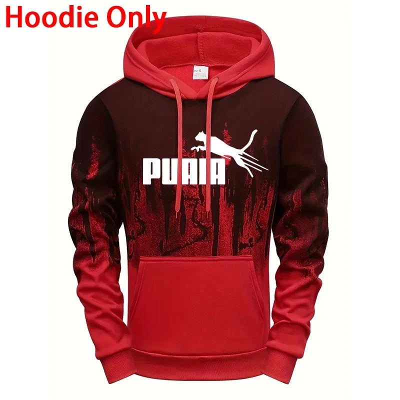Hooded Sweatshirt and Sweatpants Outdoor Sports Jogger Suit Men's Set/Hoodie/Pants Autumn Winter Daily Casual Fashion Sportswear