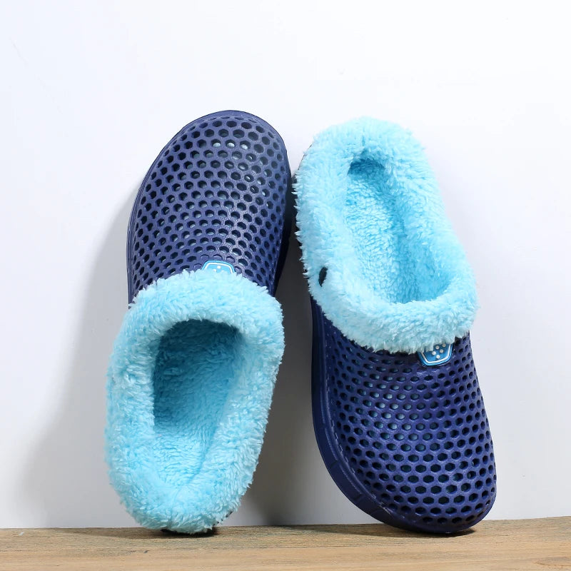Unisex Fuzzy Mule Slippers - Fur Lined Non-Slip House Shoes - photo 8