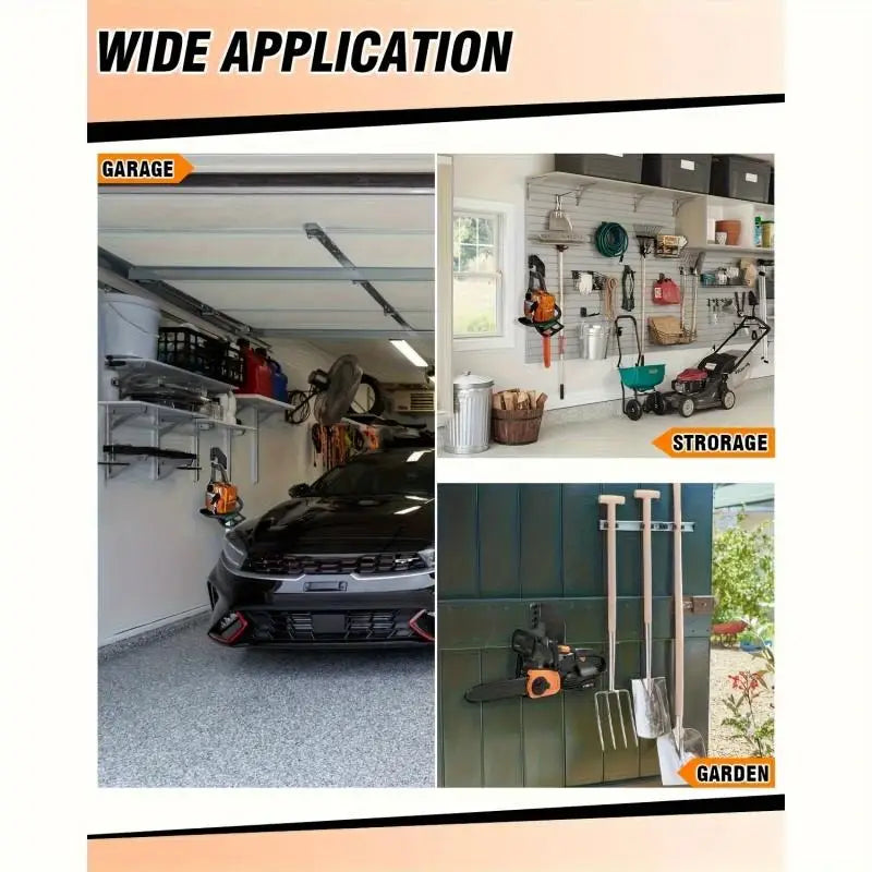 Heavy Duty Iron Chainsaw Hanger Wall Mount Storage Hook Garage Organizer for Chainsaw Power Tools Garden Tool Holder