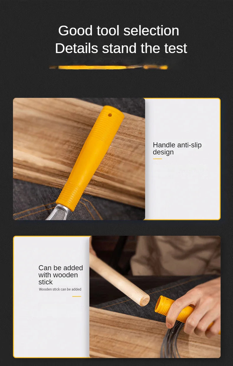 Deli Portable Cleaning Knife Cleaning Shovel Cutter Glass Floor Tiles Scraper Blade Seam Removal Household Kitchen Hand Tool