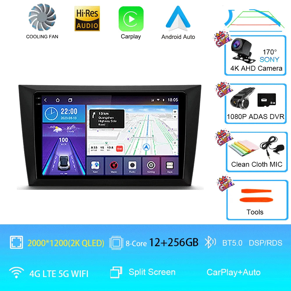 Car Stereo with Apple CarPlay & Android Auto, Compatible with VW Golf 6 MK6 & GTI