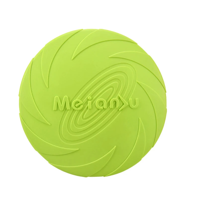 Silicone Flying Disc for Dogs - Soft Chew-Resistant Frisbee