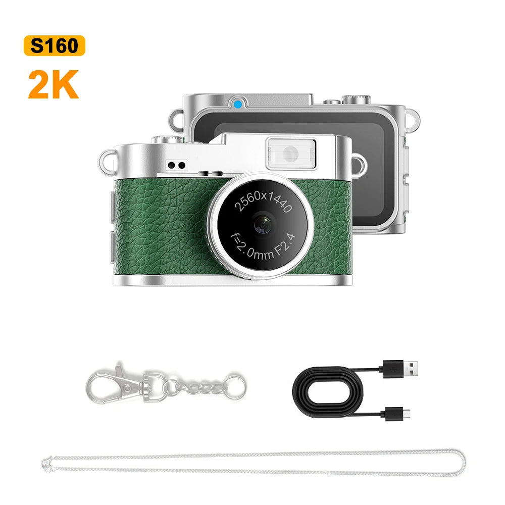 S150 Retro Mini Camera — 1080P/2K Digital Camera with Screen