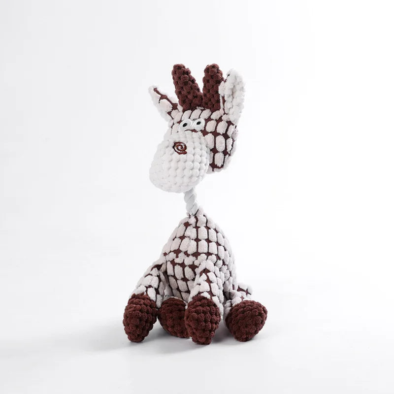 Donkey Plush Dog Toy - Durable Squeaky Toy for Large Dogs