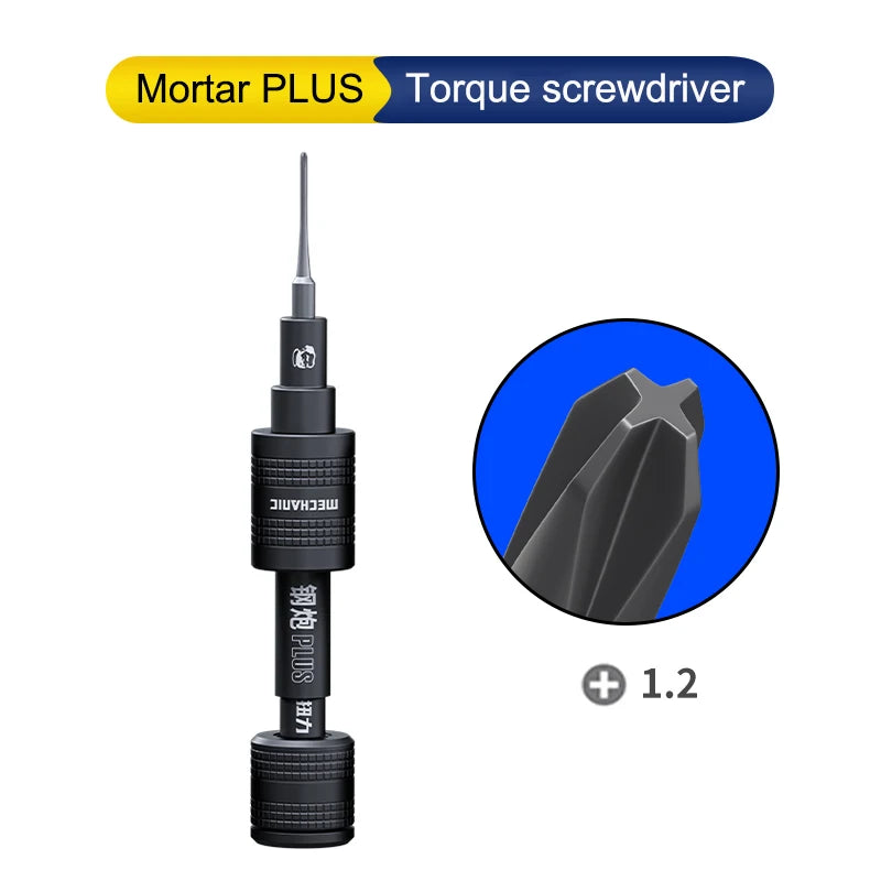 【MECHANIC】MORTAR PLUS  Torque Screwdriver High Strength Screwdriver for IPhone Android Phone Disassembly Limited Torque Tools