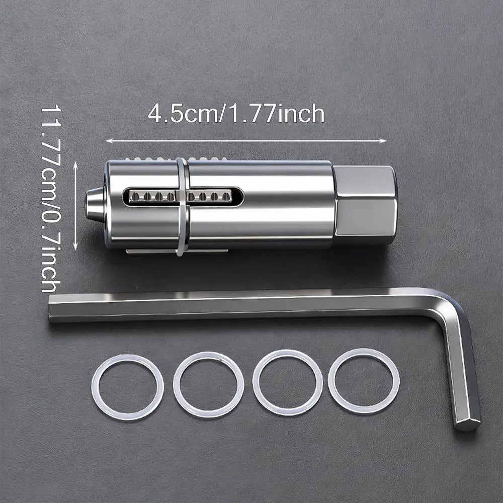 Broken Pipe Extractor Tool 2-Piece Set — 12 mm & 14 mm Screw Remover with Hex Wrench