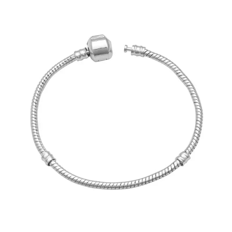 925 Sterling Silver Snake Chain DIY Charm Bracelet for Women – Gold Plated | GDTC Certified Gift Jewelry (16-23cm)