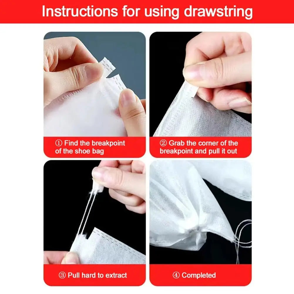 50Pc Fruit Protection Bags — Drawstring Mesh Tree Netting Covers