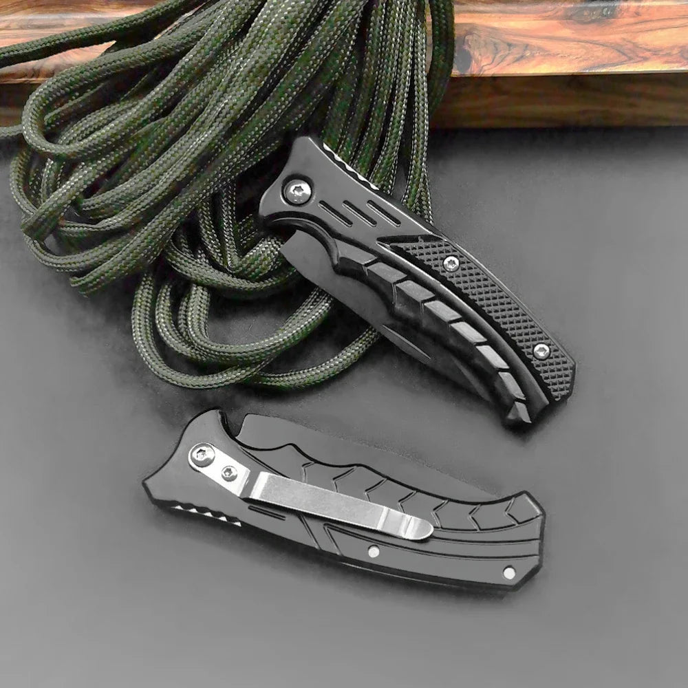 Stainless Steel Folding Knife Fillet Knife Fishing Boat Fishing Accessories with Easy To Carry Camping Meat Cutting PP Handle