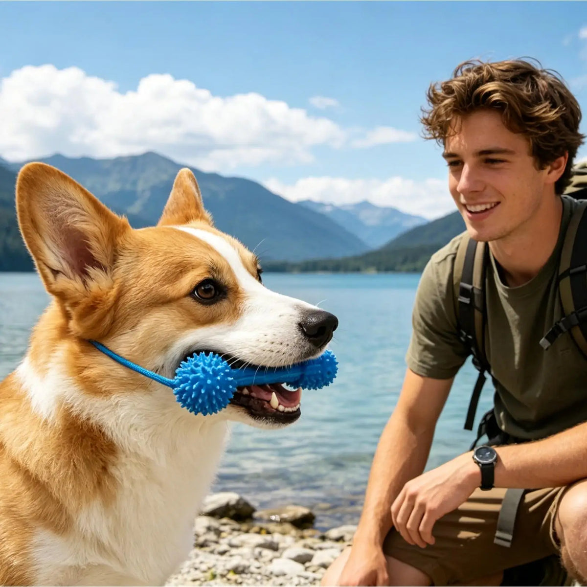Puppy Chewer Stick Toy - Teething Mouth Opener, Small to Large – photo 3