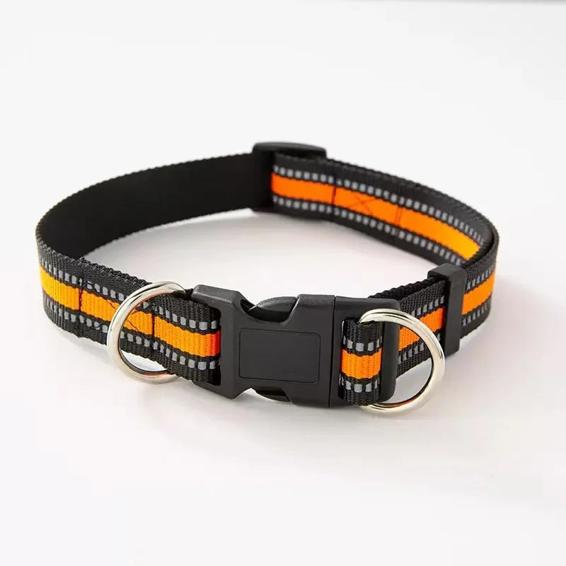 Heavy-Duty Reflective Collar with Double D-Ring – photo 8