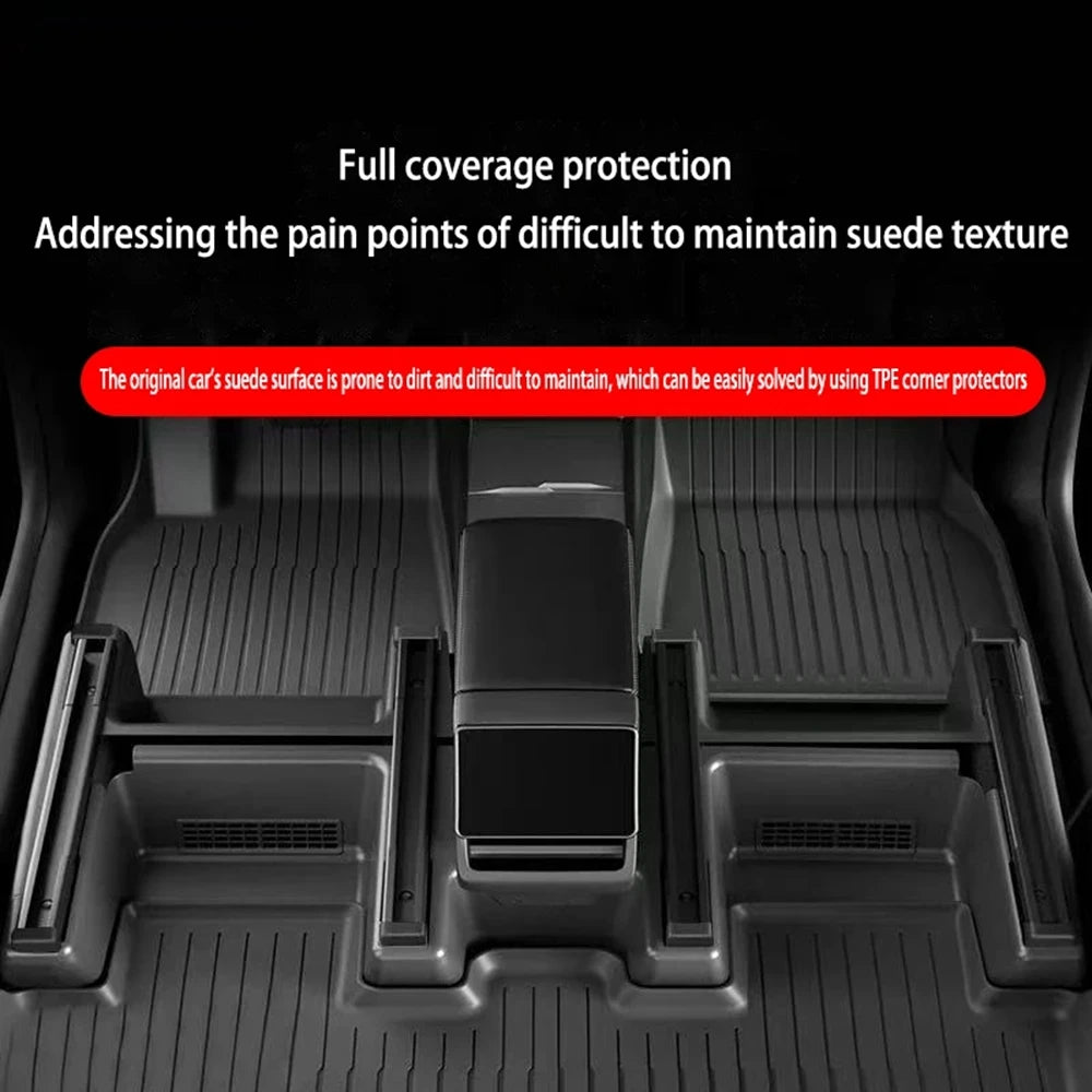 Underseat Original Flocking Anti-kick Protector Pad For Tesla Model Y Juniper 2026 2026 Under Seat Corner Guard Trim Accessories